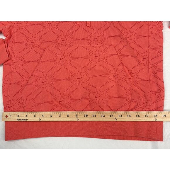 Nike Center Swoosh AOP Hoodie Men’s Medium Rose Pullover Fleece Sweatshirt - Picture 13 of 16